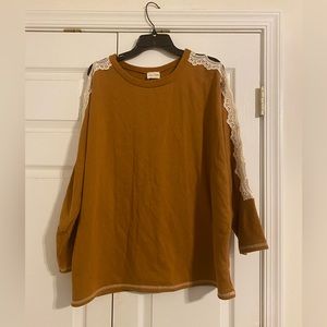 Lovely Melody Cutout Sleeve Top